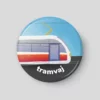Tramvaj plánovací magnetka 32 mm
