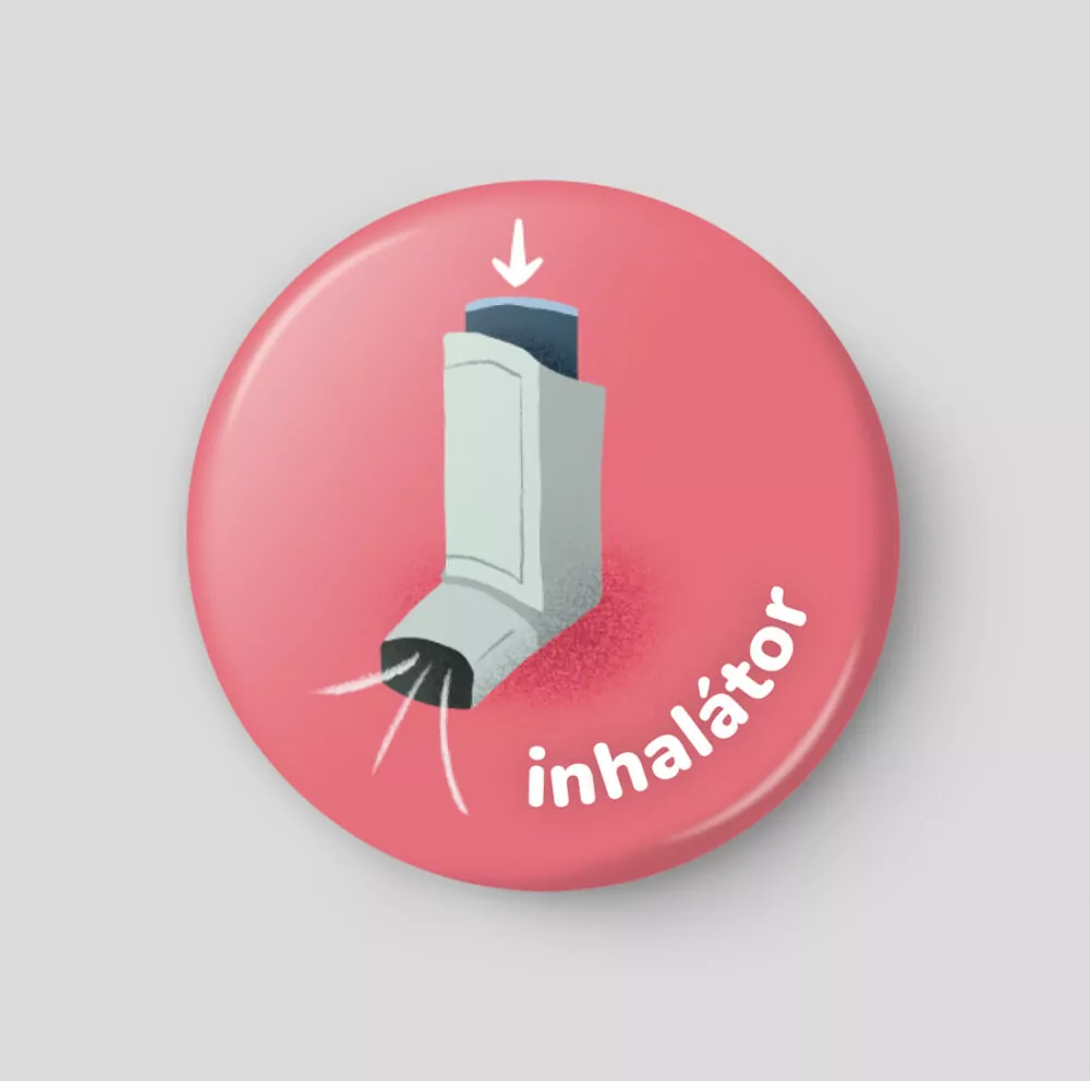 Inhalátor plánovací magnetka 32 mm