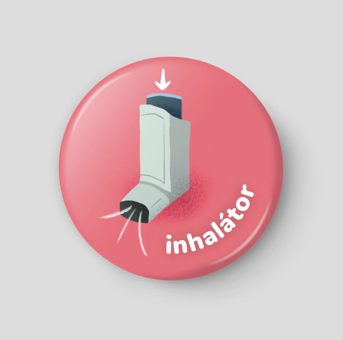 Inhalátor plánovací magnetka 32 mm