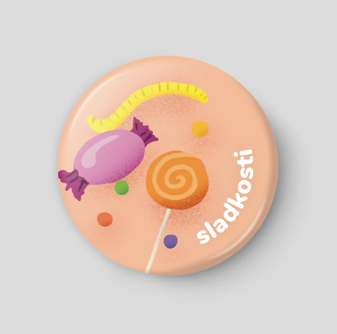 Sladkosti plánovací magnetka 32 mm