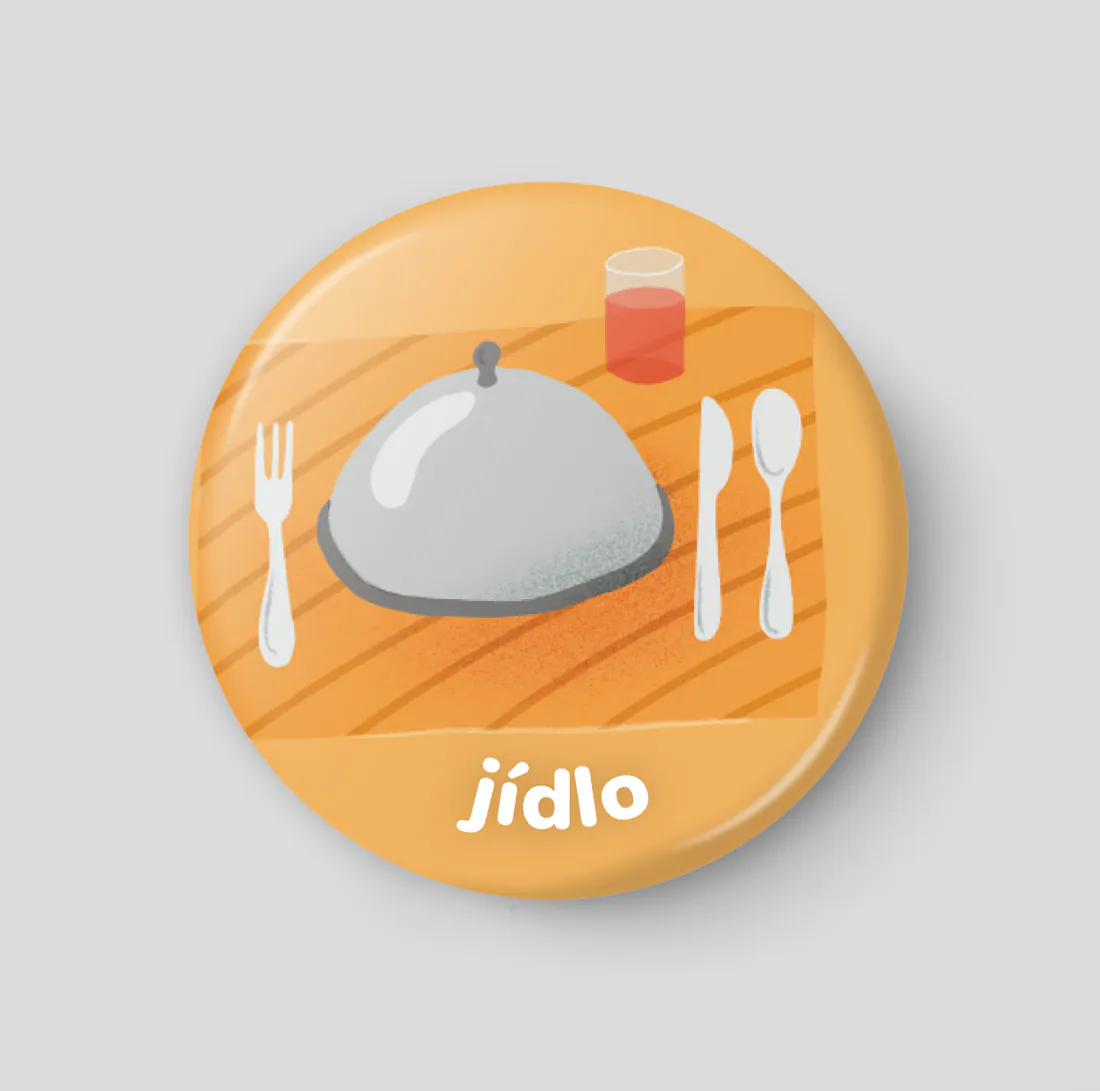 Jídlo plánovací magnetka 32 mm