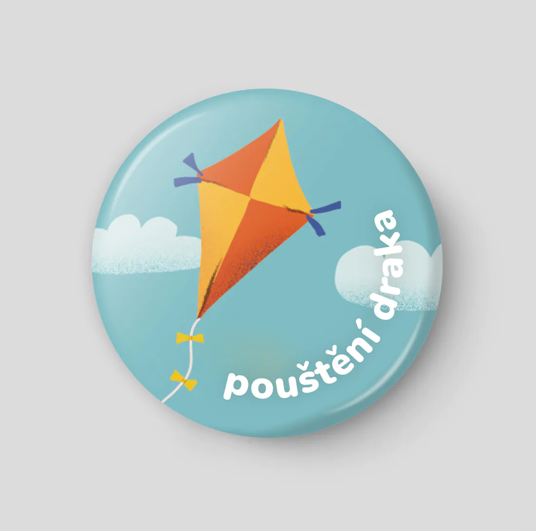 Pouštění draka plánovací magnetka 32 mm