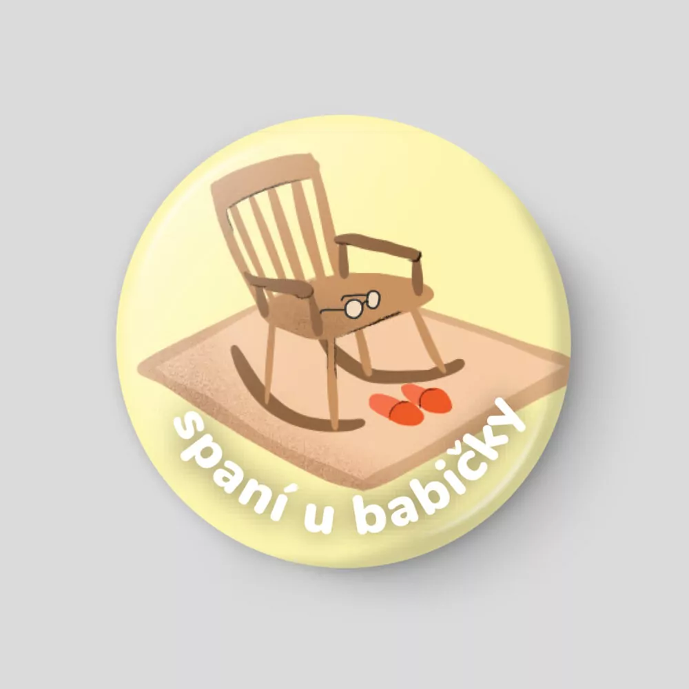 Spaní u babičky - plánovací magnetka