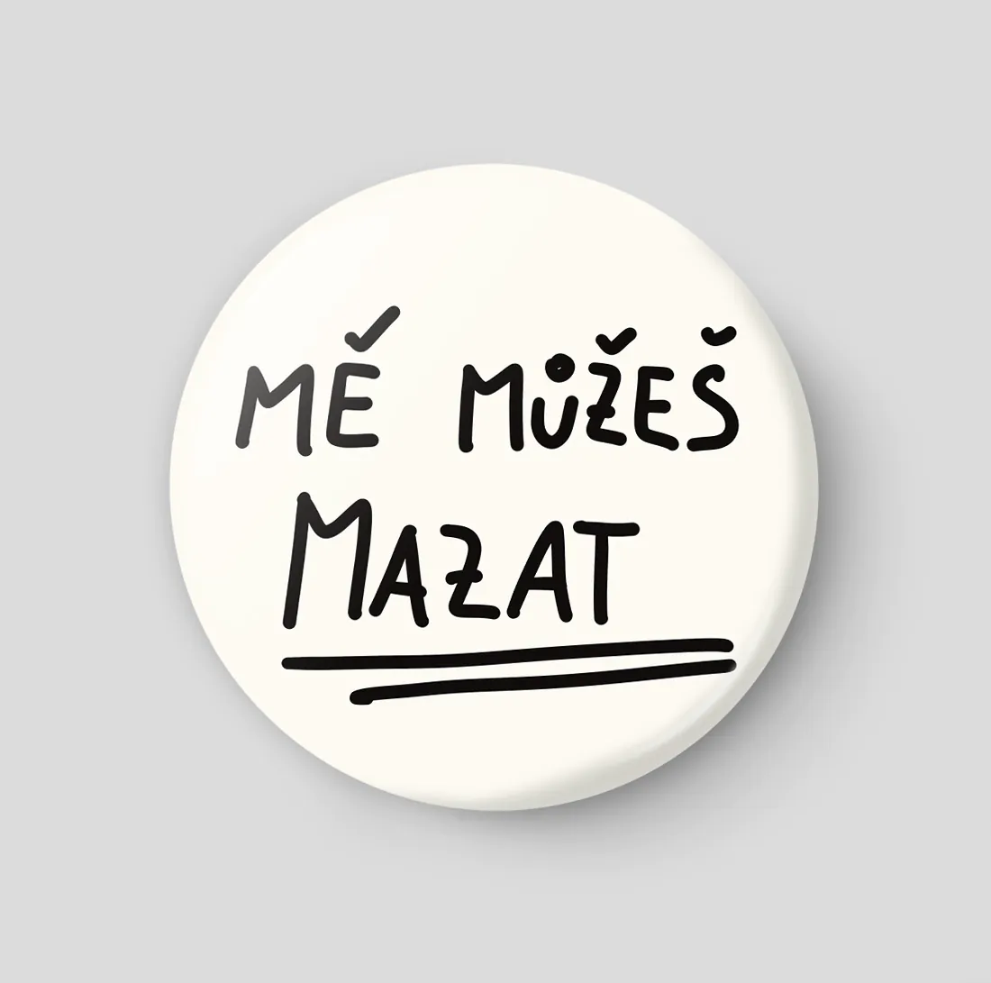 Popisovatelná prázdná magnetka 32 mm