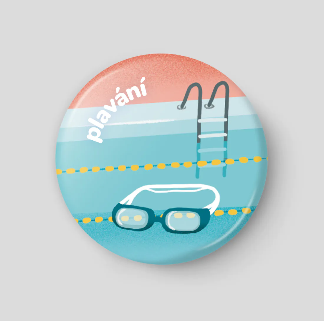 Plavání plánovací magnetka 32 mm