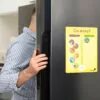 Magnetický denní plánovač pro děti 21×29 cm - co dnes? (žlutý)