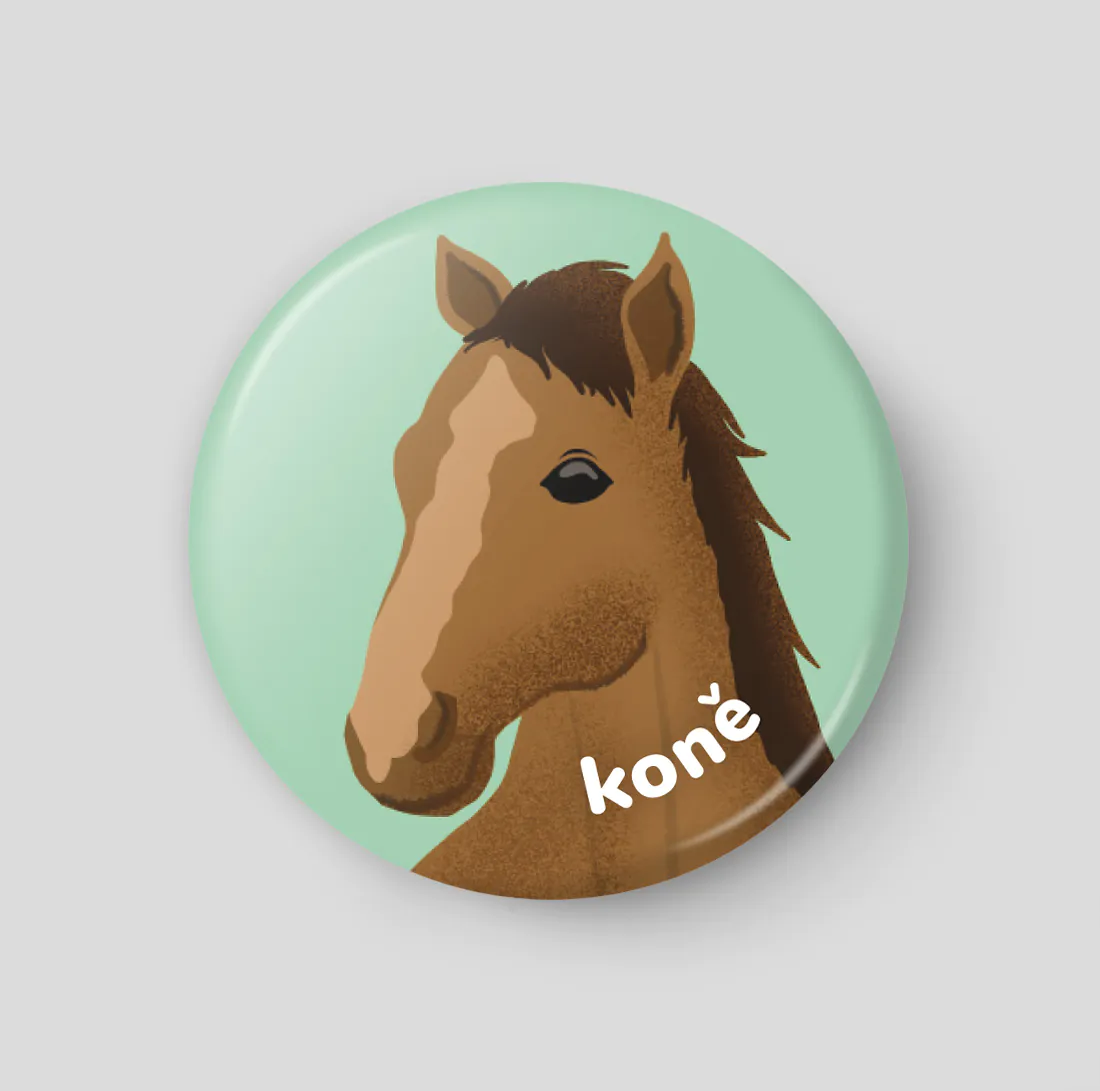 Koně plánovací magnetka 32 mm